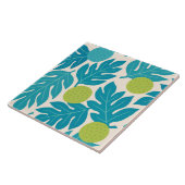 Tropical jungle leaves tegeltje (Zijkant)