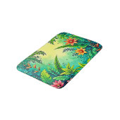 Tropical Jungle Lush Paradise Design Badmat (Gekanteld)