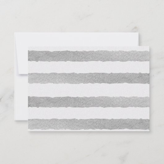 Tropical Jungle Zebra Mariage Détails carte d'info (Dos)