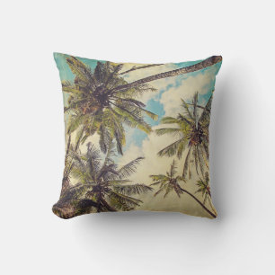 Tropical Kauai Palm Tree Imprimer Coussin extérieu