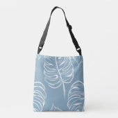 Tropical Leaf Abstract: naadloos groen. Crossbody Tas (Achterkant)