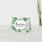 Tropical Leaf Bedankt van de Afstuderen Kaart (Voorkant)