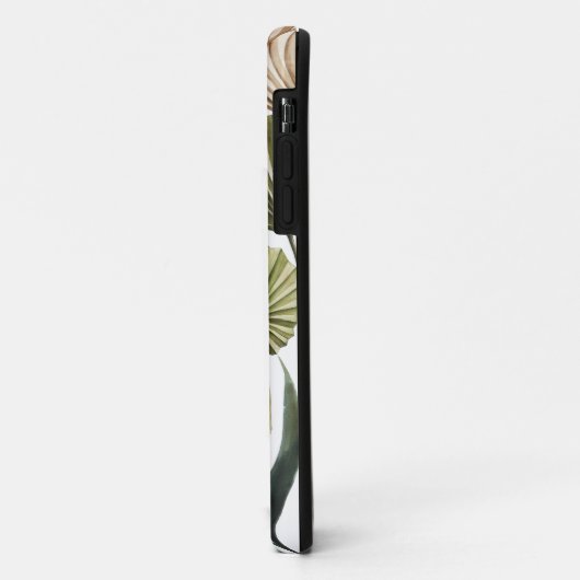 Tropical leaf gepersonaliseerde naam en initiaal Case-Mate iPhone case (Achterkant/links)