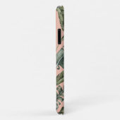 Tropical leaf gepersonaliseerde naam en initiaal Case-Mate iPhone case (Achterkant/rechts)