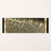 Tropical Leaf Green/Gold - Yoga Mat (Voorkant (horizontaal))