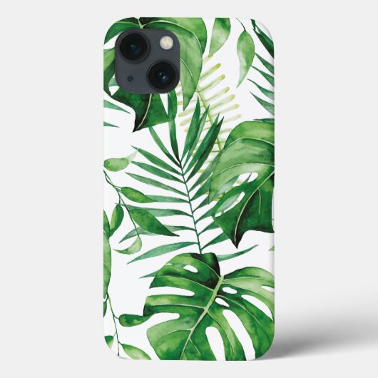 Tropical Leaf Motif iPhone / coque ipad (Verso)