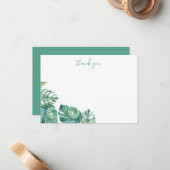 Tropical Leaf Note-kaarten met enveloppen Notitiekaartje (Voorkant / Achterkant in situ)