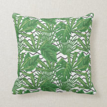 Tropical Leaf Zig Zag | Sierkussen