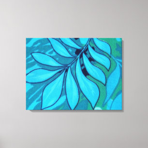 TROPICAL LEAVES 3 Panel Home Canvas Muurkunst Afdruk