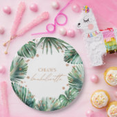 Tropical Leaves Bachelorette Party Paper Bord (Feest)