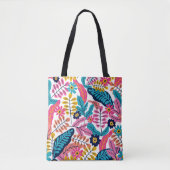 Tropical Leaves Floral Tote Bag (Voorkant)