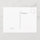 Tropical Leaves Palm Wedding RSVP-Briefkaart Uitnodiging Briefkaart (Achterkant)