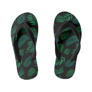 Tropical Leaves Pattern 2 Kinder Teenslippers