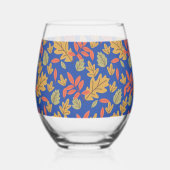 tropical leaves wijnglas zonder voet (Links)