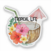 Tropical Life on a sticker (Devant)
