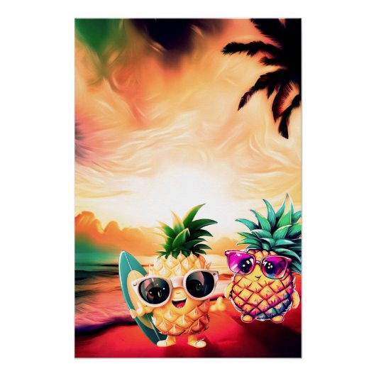 TROPICAL LOVE AT DAWN PERFECT POSTER (Voorkant)