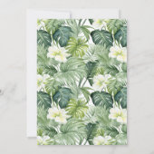 Tropical Luau Pineapple Girl Baby shower Kaart (Achterkant)