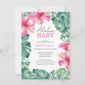 Tropical Luau Theme Baby shower Kaart (Voorkant)