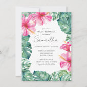 Tropical Luau Theme Baby shower Kaart (Voorkant)