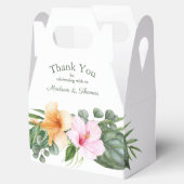 Tropical Luau Waterverf Bruiloft en Feest Bedankdoosjes (Geopend)