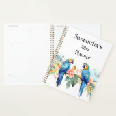 Tropical Macaw Parrot Planificateur personnalisé (Devant avec enveloppe)