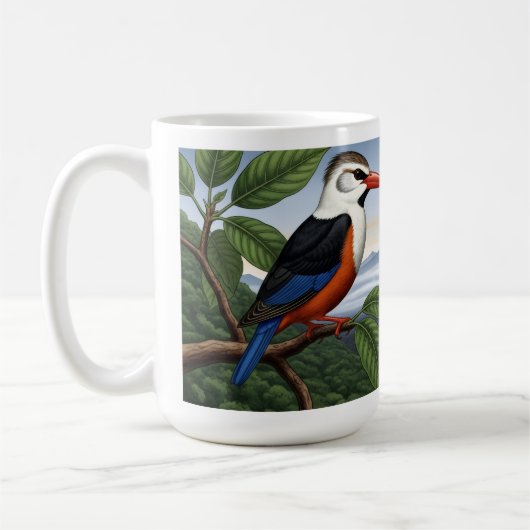 Tropical Majesty: Bird in Bloom Mug (Gauche)