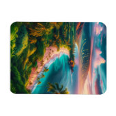 Tropical Maui Island Paradise Magneet (Horizontaal)