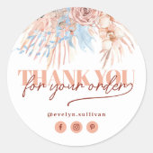 Tropical merci autocollant (Devant)