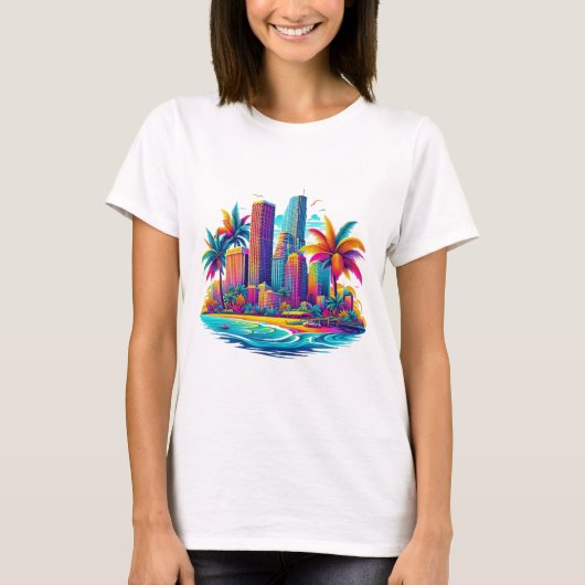 Tropical Metropolis T-shirt voor dames (Voorkant)