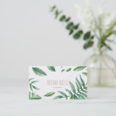 Tropical minimal business card visitekaartje (Staand voorkant)