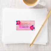 Tropical moderne, Étiquette d'Hibiscus (En situation)