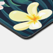 Tropical monstera bladeren plumeria bloblobloblobl bureaumat (Hoek)