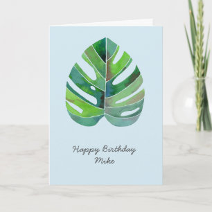Tropical Monstera customizable  Kaart