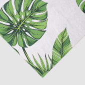 Tropical Monstera Leaves Seamless Pattern Green Tissuepapier (Detail)