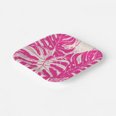 Tropical Monstera ontworpen papieren Borden Papieren Bordje (Gebogen)