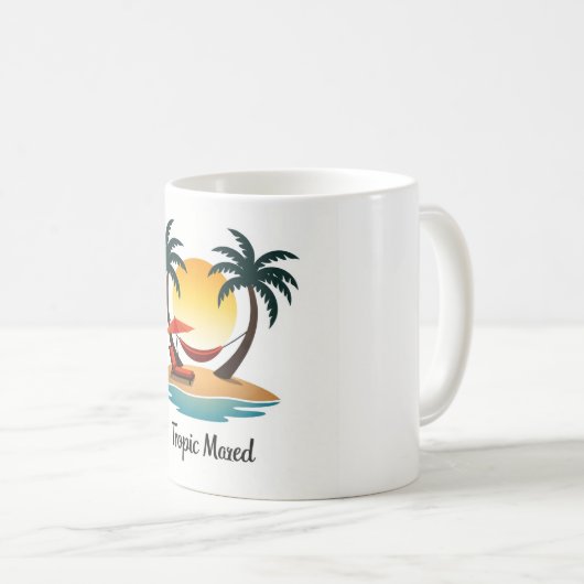 Tropical Mood Sunset Hammock Mug (Devant droit)