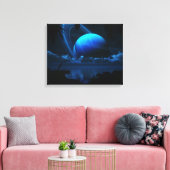 Tropical Moon Canvas Afdruk (Insitu (Woonkamer))