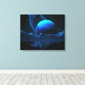 Tropical Moon Canvas Afdruk (Insitu (Houten vloer))