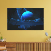 Tropical Moon Canvas Afdruk (Insitu (Woonkamer))