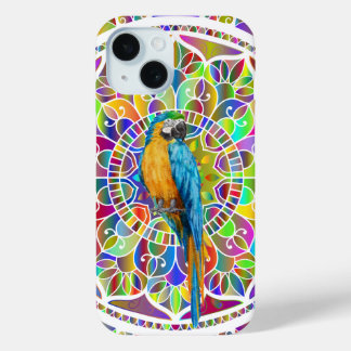 Tropical Mosaic – Blue & Gold Macaw Mandala