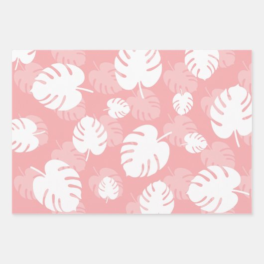 Tropical Navy, Blush Pink assortiment Papier d'env (Devant 2)