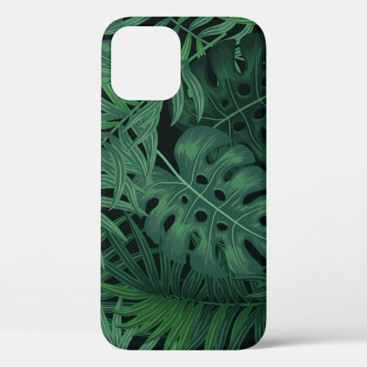 Tropical Night Green: Exotisch Plant Case-Mate iPhone Case (Achterkant)