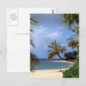Tropical North Shore Beach, Oahu, Hawaii Briefkaart (Voorkant / Achterkant)