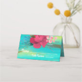 Tropical Ocean Breeze gouden tafelkaarten (Voorkant)