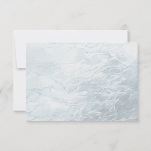 Tropical Ocean Mariage Détails carte d'information (Dos)