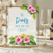 Tropical Open Bar Acrylic Sign