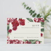 Tropical Orchid Hawaiian Island Wedding Invitation (Debout devant)