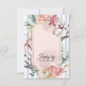 Tropical Orchid QR Code Destination Wedding RSVP (Devant)