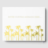 Tropical Palm arbre destination mariage livre d'or (Verso)