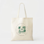 Tropical Palm Bachelorette | Custom Destination  Tote Bag (Voorkant)